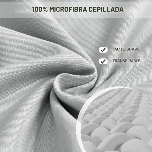 Miniatura 2 de FreshCulture Sábana bajera ajustable completa - Sábana bajera de calidad hotelera - Ultra suave y transpirable - Microfibra cepillada - Bolsillo