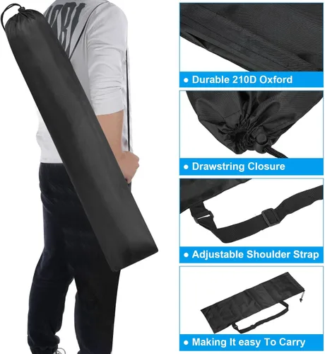 Miniatura 3 de PATIKIL Bolsa de repuesto para silla de campamento de 38 x 10 pulgadas, paquete de 3 bolsas de nailon plegables para silla de campamento, bolsa