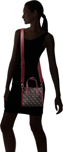 Miniatura 6 de GUESS Silvana Mini Tote Marrón LogoMerlot Talla única, Brown LogoMerlot