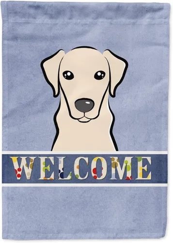 Miniatura 30 de Caroline's Treasures BB1405GF Bandera de jardín de bienvenida de bulldog inglés, Bandera de buzón azul, bandera decorativa para el patio, obra