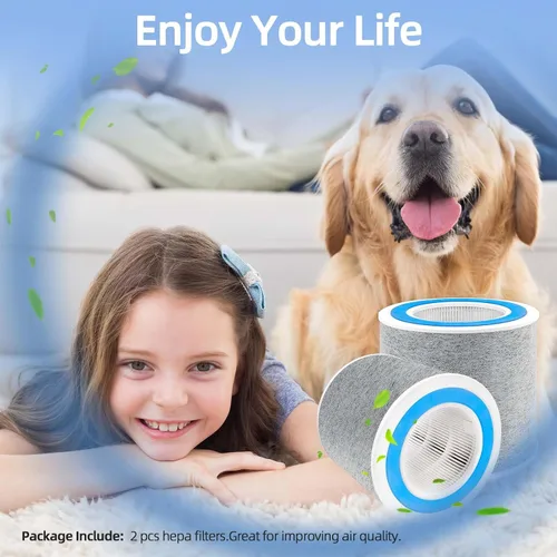Miniatura 7 de Filtro de repuesto HP102 compatible con purificador de aire Shark HP100 HP102 HP102PET HP132 HC450 HC451 HC452 HC455 Paquete de 2 filtros