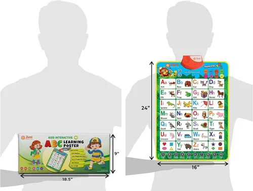 Miniatura 7 de Just Smarty Juguetes Interactivos de Aprendizaje y Educación para Niños de 2+ Años Juguetes de Aprendizaje del Alfabeto para Niños de 1 a 2 Años