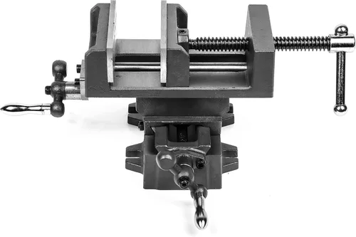 Miniatura 7 de WEN Mordaza transversal, de 4.25 pulgadas con deslizamiento compuesto para fresas y prensas de taladro (CV414), negra