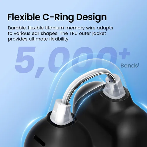 Miniatura 3 de Auriculares con clip, auriculares de oreja abierta, mini auriculares de conducción ósea IPX6, impermeables, Bluetooth, Bluetooth 5.4, auriculares