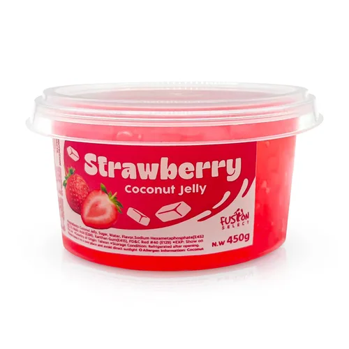 Miniatura 6 de Fusion Select Gelatina de Lichi Gelatina de Coco con Sabor a Fruta para Té de Burbujas, Yogur, Helado, Bebidas, Té de Frutas y Snow Fluff