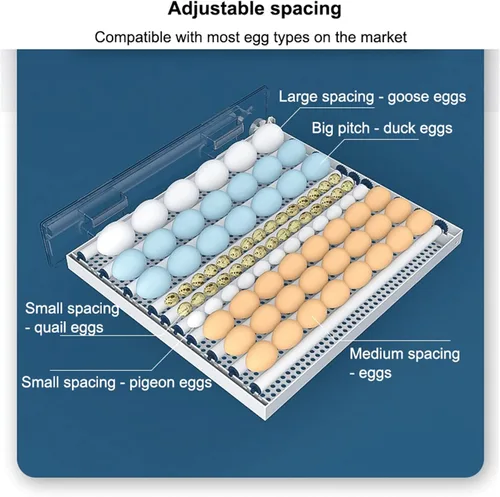 Miniatura 3 de Fully Automatic Farm Incubator,Poultry Hatcher Automatic Turner Incubator,Intelligent Control Temperature,for Hatching Eggs Farm Breeding Hatching