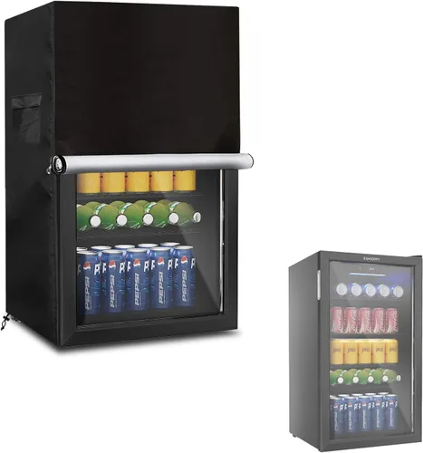 Cubierta para refrigerador y enfriador de bebidas para la mayoría de minineveras de cerveza o vino de 3.2 pies cúbicos, impermeable, a prueba de