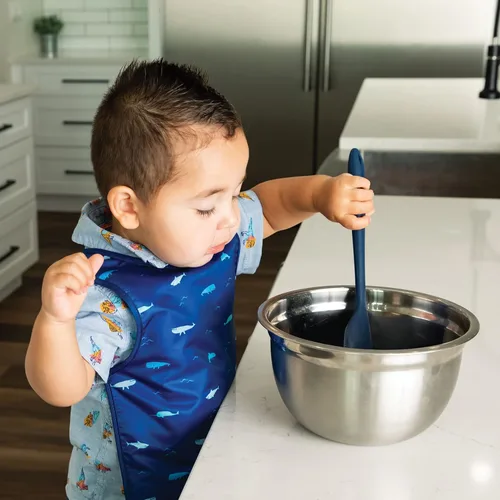Miniatura 2 de Tiny Twinkle Babero para bebés sin derrames para niños Babero impermeable para niños pequeños para comer Delantal para bebé para alimentación