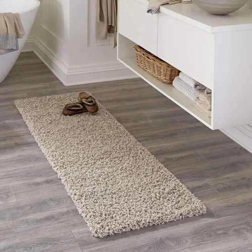 Miniatura 43 de Unique Loom Zuniga Solid Shag Collection alfombra moderna de felpa negra de área (7' 0 x 10' 0)