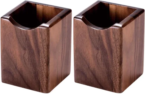 Miniatura 7 de Paquete de 2 Soportes de Madera para Bolígrafos y Lápices Multiusos de Madera Natural Vaso para Lápices Organizador de Escritorio Caja