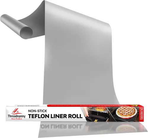 Miniatura 17 de Revestimientos de horno de servicio pesado para la parte inferior del horno, revestimientos de teflón antiadherentes para cocinas eléctricas