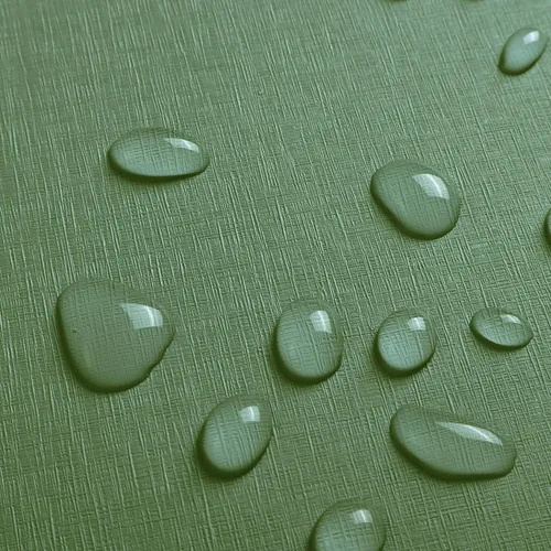 Miniatura 3 de Safiyya Papel tapiz de 393 x 15.7 pulgadas, papel tapiz verde oscuro para despegar y pegar, textura de lino, papel de contacto impermeable