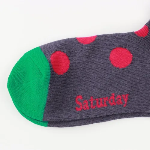 Miniatura 4 de COTTON DAY Caja de regalo de 7 días de la semana, calcetines cortos para niños y niñas, diseño de animales, flores, estrellas y puntos
