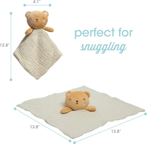 Miniatura 3 de Pearhead Manta de Oso de Peluche para Bebé - Suave Juguetito para Abrazar para Bebés y Niños Pequeños, Ideas para Regalos en Medias Navideñas, Manta
