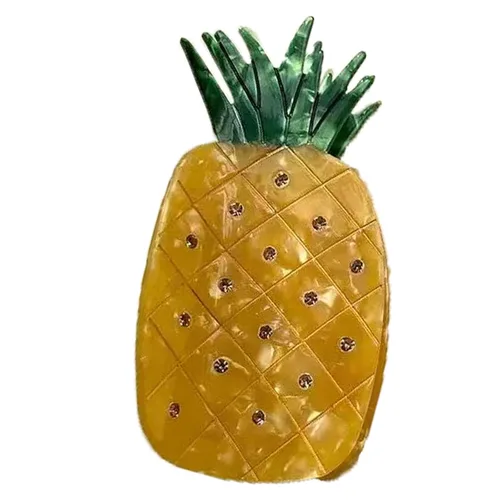 Miniatura 15 de Pinzas de garra de manzana, pinzas de pelo de melocotón jugoso, pinzas de pelo de frutas, pinzas de pelo de acetato para mujeres, pinzas pequeñas