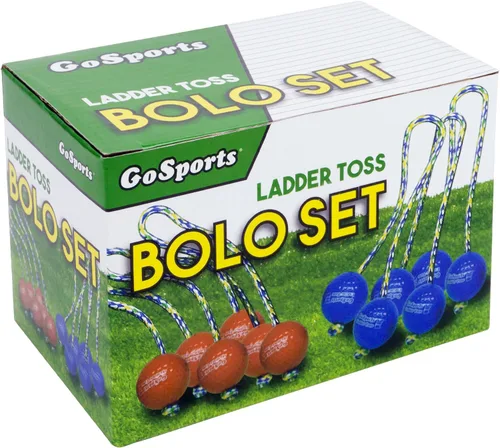 GoSports Juego de recambio de bolo para lanzar escaleras, pelotas de golf duras o de goma suave segura para niños