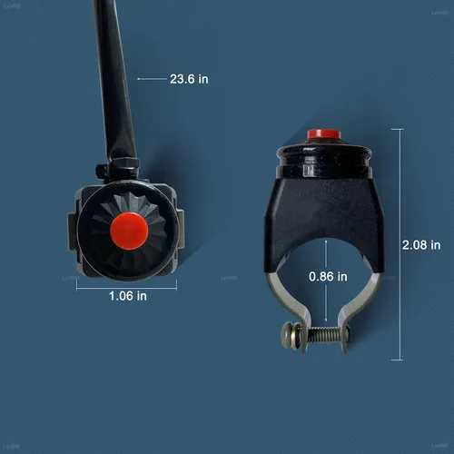 Miniatura 4 de Interruptor universal de motocicleta manillar motocicleta interruptor de parada botón de bocina 7/8 "0.866 in
