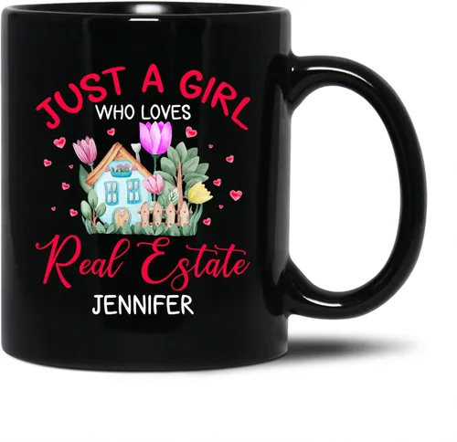 Miniatura 10 de Regalos personalizados para agentes de bienes raíces, taza personalizada con nombre, taza de té de agente de bienes raíces, regalo personalizado