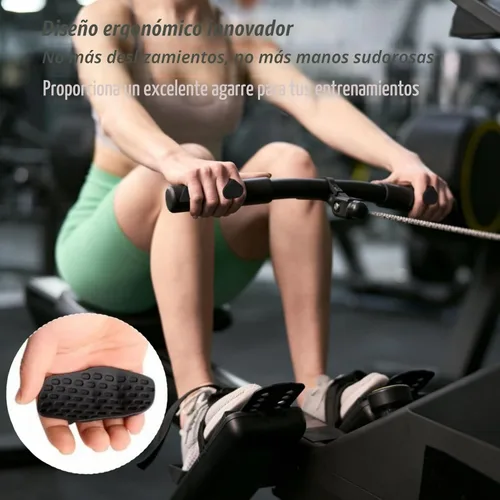 Miniatura 6 de Agarres de entrenamiento antideslizantes, guantes de entrenamiento ergonómicos, agarres de levantamiento de pesas, para hombres y mujeres, Negro
