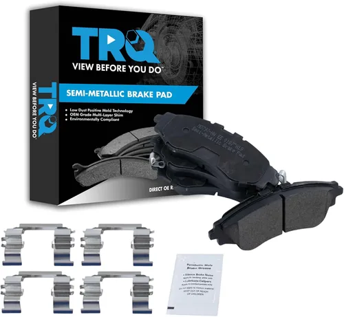 Miniatura 209 de TRQ Pastillas de freno delanteras semi metálicas compatibles con Ford Expedition 2018-2021 F-150 2018-2020 Lincoln Navigator 2018-2022
