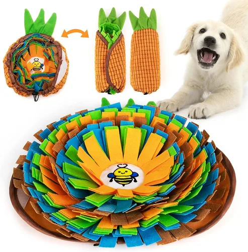 Miniatura 7 de AWOOF Alfombrilla para olfatear mascotas para perros, juego interactivo de alimentación para el aburrimiento, fomenta las habilidades naturales