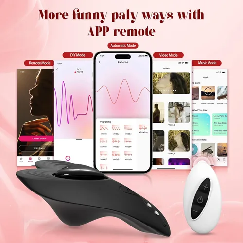 Miniatura 6 de Vibrador con control remoto para parejas, juguetes sexuales para parejas, vibrador portátil para celular con control remoto, bragas vibratorias