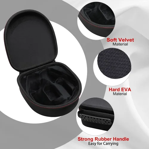 Miniatura 3 de LTGEM - Funda compatible con auriculares LEVN LE-HS013 / LE-HS016 V3 / LE-HS010 / LE-HS016 / CT001 superior y base de carga