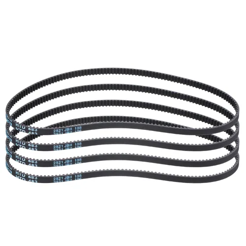Miniatura 16 de uxcell 4pcs HTD-3M correa dentada de goma 60 dientes, 7.087 in de longitud de paso x 0.236 in de ancho x 0.094 in de altura, correa de distribución