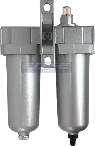 Miniatura 3 de Grado industrial 3/4" NPT, filtro de coalescencia en línea y combinación de secador de aire desecante con cuencos de metal para equipo de pistola