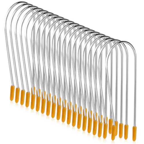 Juego de 20 pinzas y pasadores de rodillos para el cabello, clips de seguridad portátiles fuertes para cabello largo, para rodillos de 1 pulgada