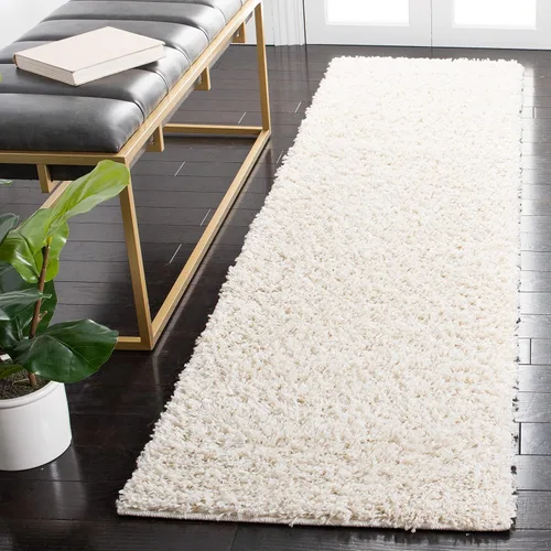 Miniatura 17 de SAFAVIEH Venus Shag Collection - Alfombra decorativa, 2 pies 2 pulgadas x 4 pies, color azul, diseño sólido, no desprende pelusa y de fácil cuidado