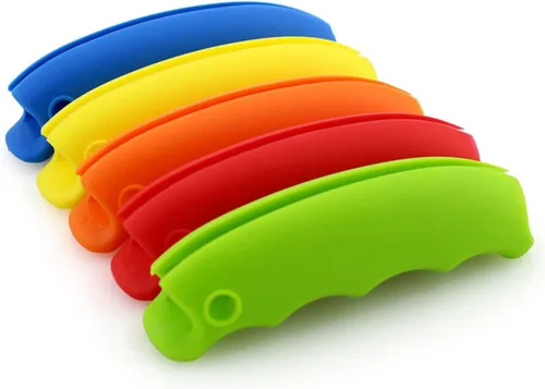 6 unidades de silicona de colores surtidos para bolsa de comestibles, soporte multifuncional para ahorrar mano de obra para una experiencia de
