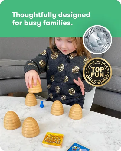 Miniatura 6 de SimplyFun Bee Alert - Un juego de emparejar para niños que pone a prueba tu memoria y paciencia mientras aprendes a tomar turnos - Juego educativo