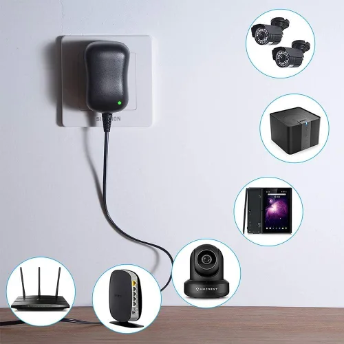 Miniatura 3 de SoulBay – Adaptador de CC/CA de multi voltios, universal, 12 W, cambio de fuente de poder con 6 enchufes adaptadores a elección, apto