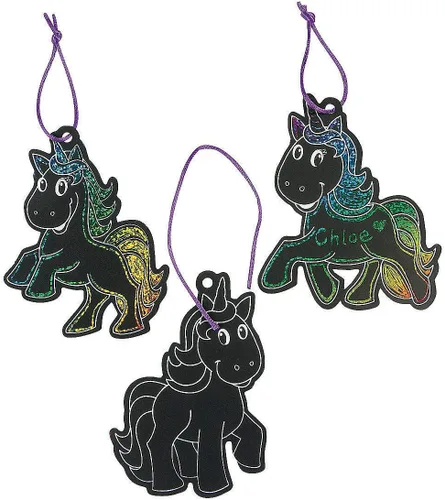 Adornos mágicos de unicornio – 24 piezas – Manualidades para niños y actividades divertidas en el hogar