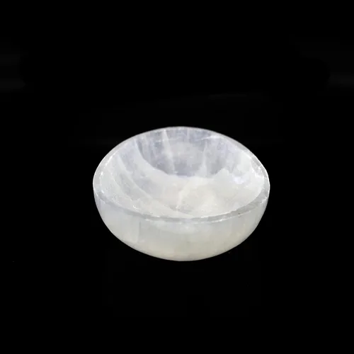 Miniatura 12 de SOUL STICKS Cuencos de cristal de selenita para manchas, curación y recarga de cristales, cuenco de selenita pura y estación de carga de cristal