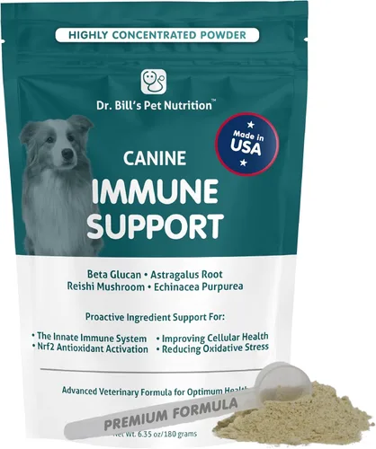 Miniatura 10 de Dr. Bill's Canine Health Defense Suplemento antioxidante para perros con cúrcuma, zinc, ashwagandha, cardo mariano, coenzima Q10 (CoQ10) y Bacopa