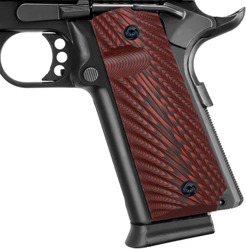 Miniatura 8 de Guuun 1911 Empuñaduras de Tamaño Completo para Gobierno/Comandante, G10, Corte de Seguridad Ambi, Textura Starburst Agresiva