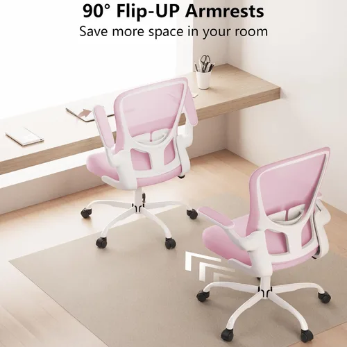 Miniatura 2 de Silla de oficina ergonómica, cómoda silla giratoria para oficina en casa, silla de escritorio de malla transpirable, silla de computadora de apoyo