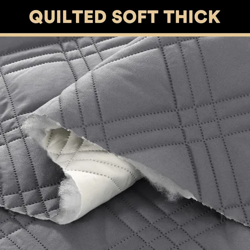 Miniatura 7 de PrinceDeco - Funda para sofá reclinable 100% impermeable, funda para sofá para sala, protector de muebles resistente al agua con correas elásticas