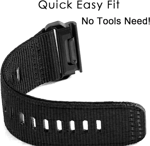 Miniatura 3 de Abanen Correas de reloj de nailon de 0.866 pulgadas de ajuste rápido mejoradas para Garmin Fenix 8 de 1.772 pulgadas / Fenix 7 / epix Pro 1.772