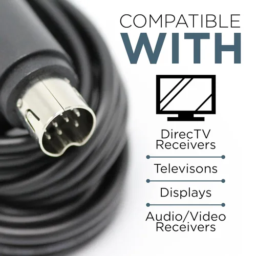 Miniatura 5 de THE CIMPLE CO Cable DIN de audio y video de 10 pines, no cable S-video, 12 pies, compuesto RCA, compatible con DIRECTV AT&T: H25, C31, C41, C41-W