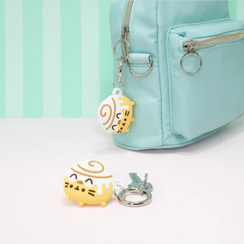 Miniatura 3 de iFace x Pusheen Café Series Funda protectora de silicona [compatible con Apple AirTag] [Bonita funda de personajes]