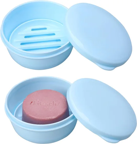Miniatura 9 de 4 recipientes de jabón de viaje, caja de jabón portátil, funda de jabón a prueba de fugas, soporte de barra de jabón de plástico, camping, baño