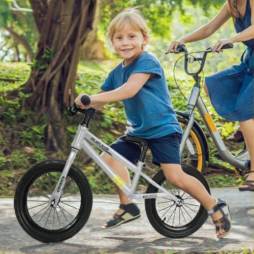 Miniatura 2 de 16 Inch Balance Bike for Big Kids Boys and Girls, No Pedal Sports Training Bicycle, Adjustable Seat Pneumatic Tires Quick Assembly Azul