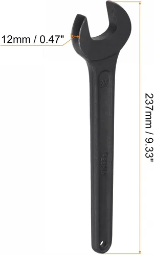 Miniatura 2 de uxcell Llave de extremo abierto de 1.063 in, herramienta de mano de llave de cabeza única de acero de carbono