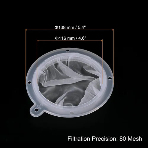 Miniatura 2 de PATIKIL Filtro de alimentos de 5.4 pulgadas de diámetro exterior, 100 filtros de malla para cocina, coladores de malla fina para jugo, café