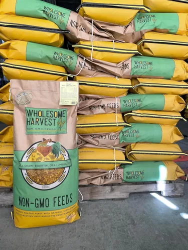 Miniatura 6 de Alimento para potbelly y mini cerdo sin OMG, 12% de proteína para cerdos maduros, fortificado con vitaminas A, D, E, minerales y algas, bolsa de 40