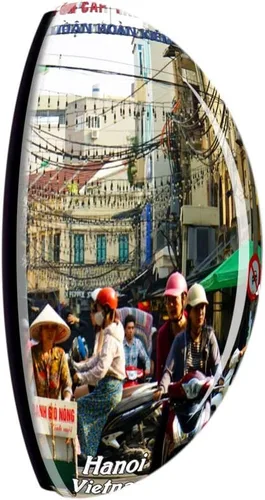 Miniatura 2 de Old Town Hanoi Vietnam imán de nevera 3D cristal cristal turístico ciudad viaje recuerdo colección regalo fuerte refrigerador etiqueta engomada