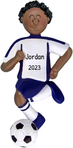 Miniatura 11 de Adornos de fútbol 3D para niña para árbol de Navidad, adorno de fútbol personalizado 2025, adornos de Navidad personalizados para niños, regalos